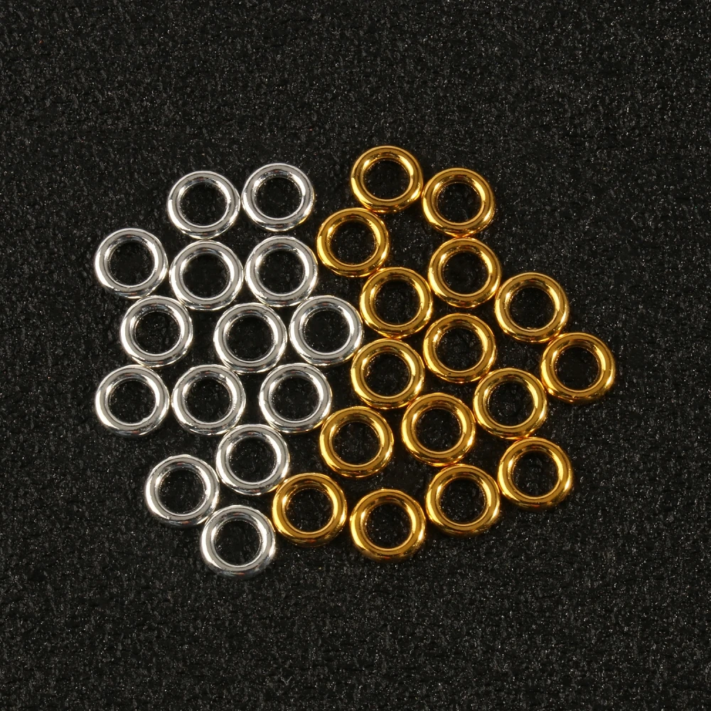 8*2mm Metal Alloy Closed Jump Rings Circle Loop Rings Supplies for Jewelry Making Findings Handmade DIY Accessories Connectors