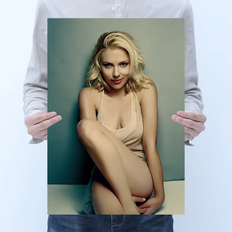 

Room decoration star Scarlett poster retro kraft bar cafe decoration painting art wall sticker