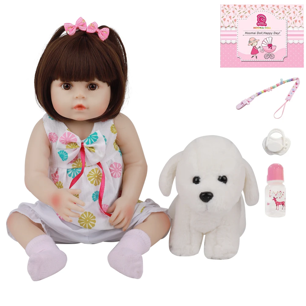 Кукла младенец Реалистичная силиконовая 18 дюймов 48 см|Игровые фигурки и