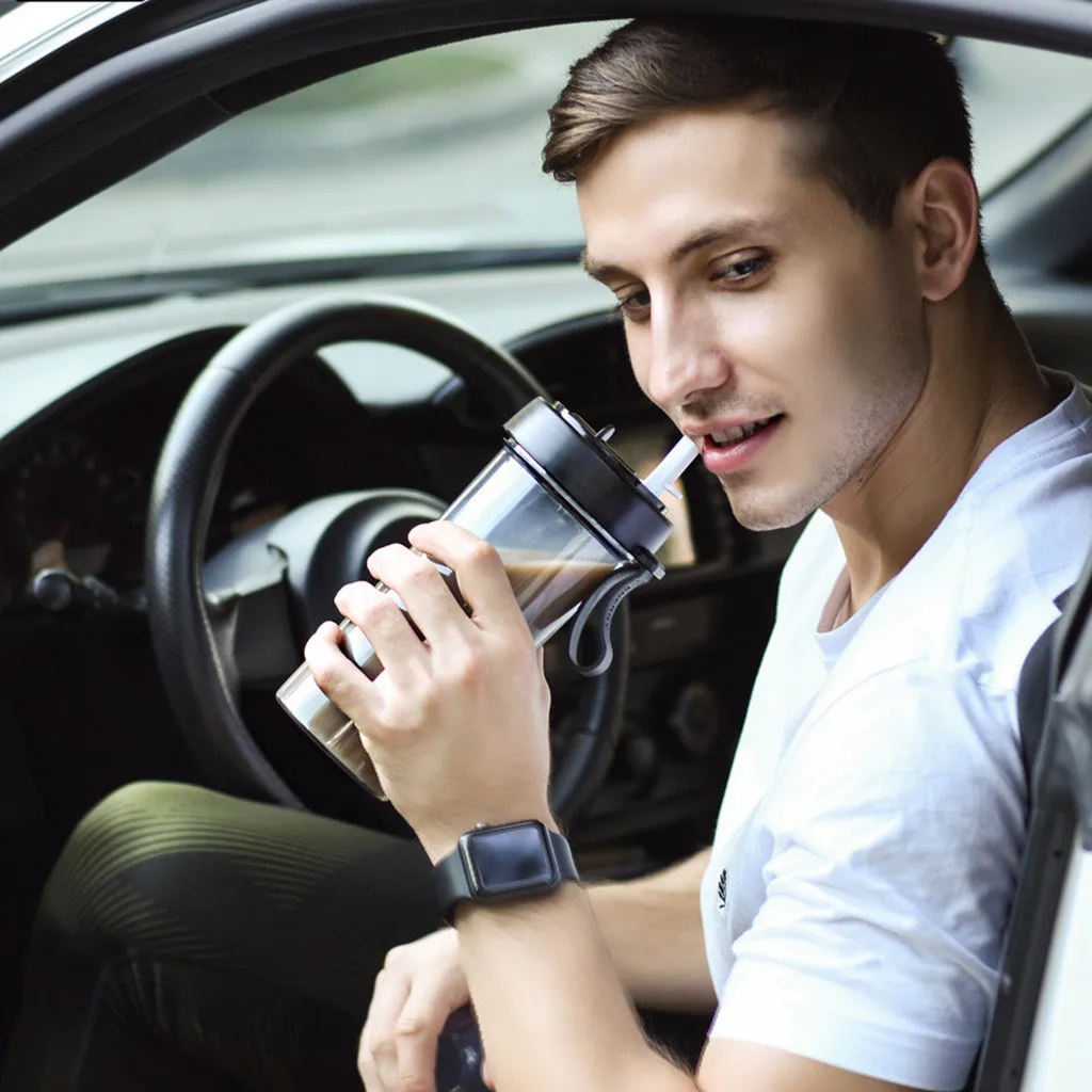 

Portable Outdoor Travel Creative Dual-use Water Bottle Drinking Cup Leak Proof Net red creative separate straw water cup A1