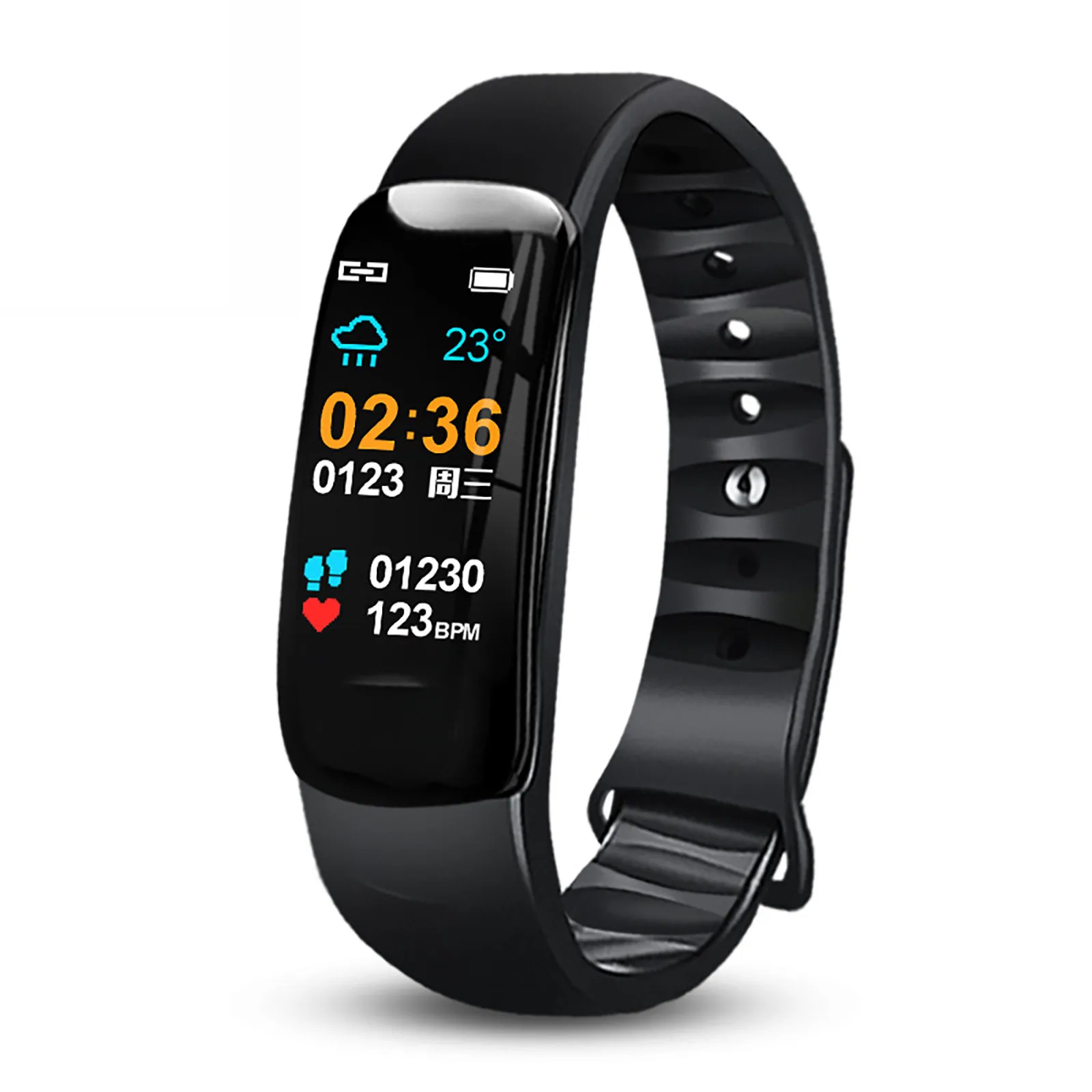 

Waterproof Smart Bluetooth Sports Bracelet Aximeter Step Counting Sleep Alarm Blood Oxygen Monitor FunctionnRunning equipment