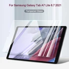 Закаленное стекло для Samusng Galaxy Tab A7 Lite 8,7 дюйма, зеркальная защита экрана планшета 2021 дюйма, Высококачественная стеклянная пленка 9H