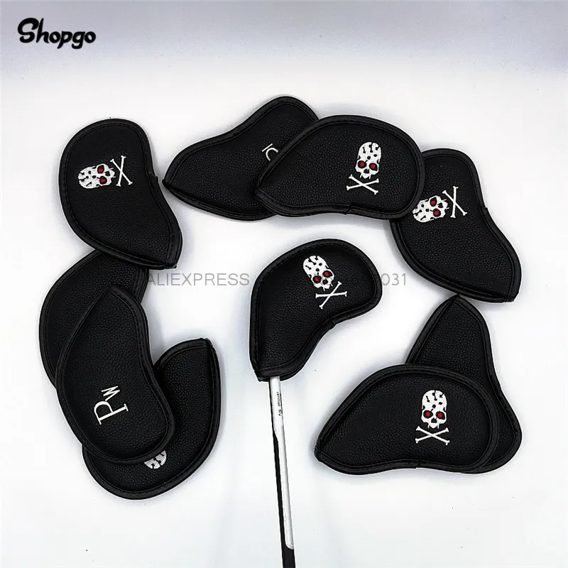 [2 цвета] чехол для гольфа с черепом из полиуретанового железа полный набор чехлов