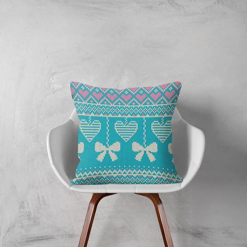 

Retro Ethnic Style Throw Pillow Case Color Geometric Room Cover Living Sofa Cushion Pattern 45*45cm Decoration Home L1G2
