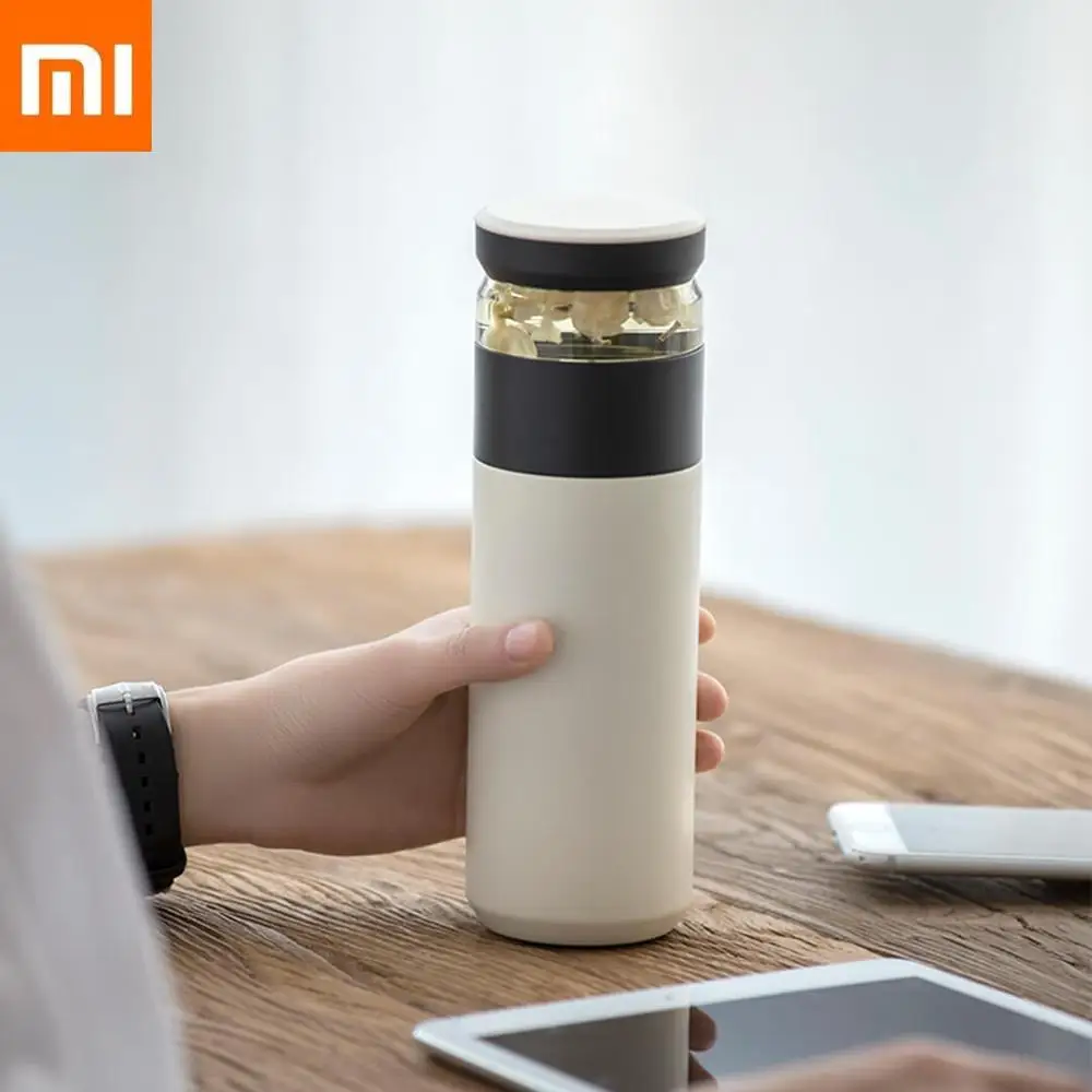 Xiaomi Fun Home портативная Вакуумная чашка для воды 520 мл для путешествий на открытом воздухе, разделительная бутылка для чая, теплая полипропиленовая кружка Thermas