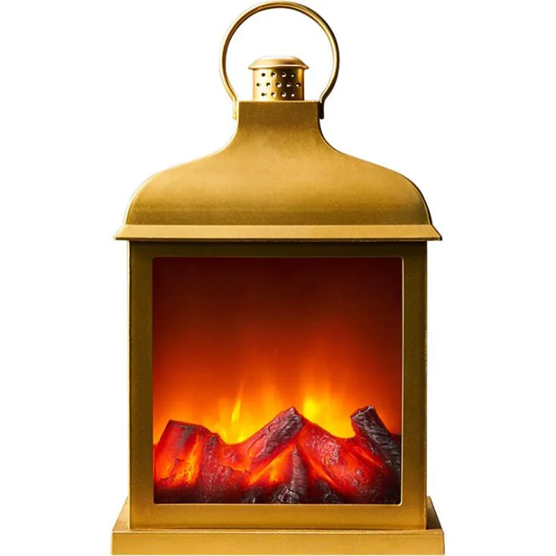 

LED Simulation Fireplace Night Light Halloween Home Decoration Christmas Lamp Flame Bedroom Decor Lampara Xmas Festival Lights
