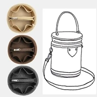 for cylinder bag insert bags organizer makeup handbag organize inner purse portable base shaper premium
