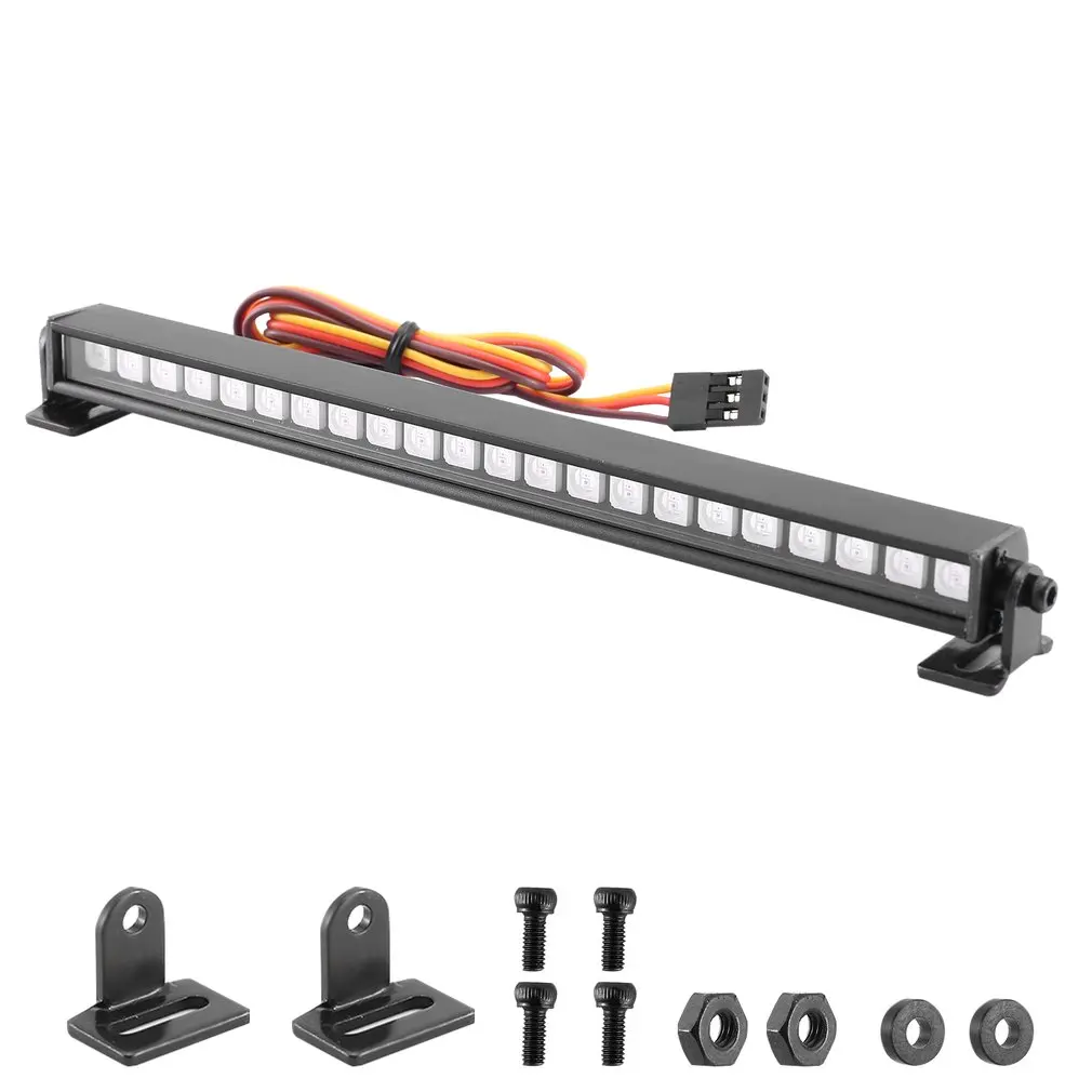 

YKS Metal 16/22LED Multi-Mode Roof Lamp Light Bar for 1/10 RC Crawler Car Axial SCX10 90046 D90 Traxxas TRX-4