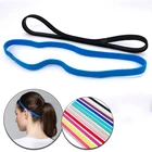 Спортивная повязка на голову для мужчин и женщин, нескользящая эластичная тонкий головная повязка для йоги