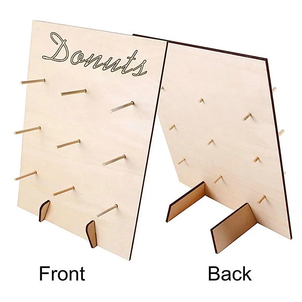 Деревянные подставки для пончиков настенный держатель свадьбы дня рождения бара