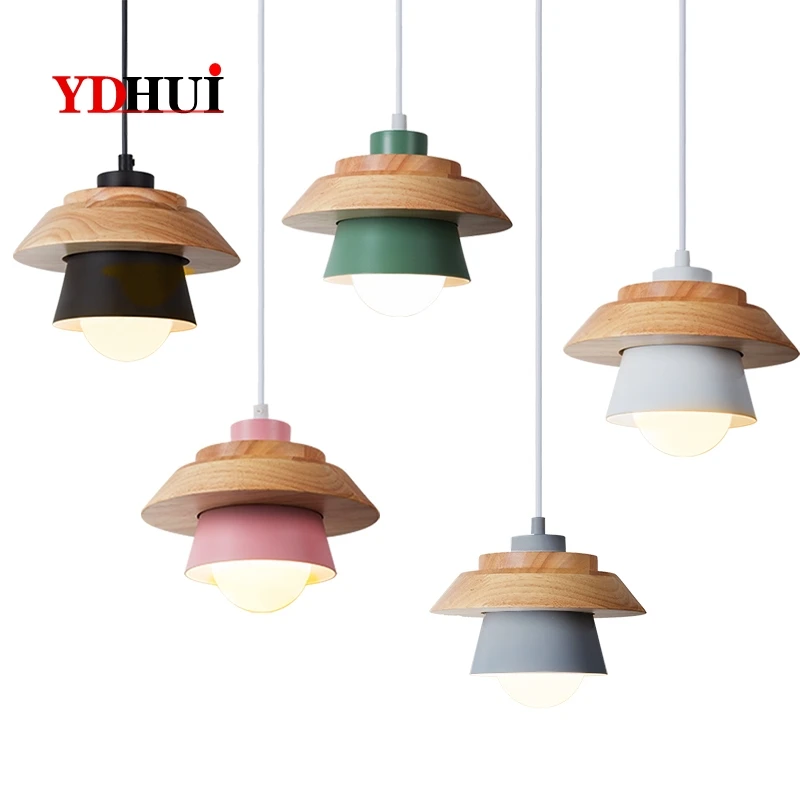 

Dining room three living room bedroom Tieyi Nordic Cafe Simple lamps creative bar Makaron Chandelier