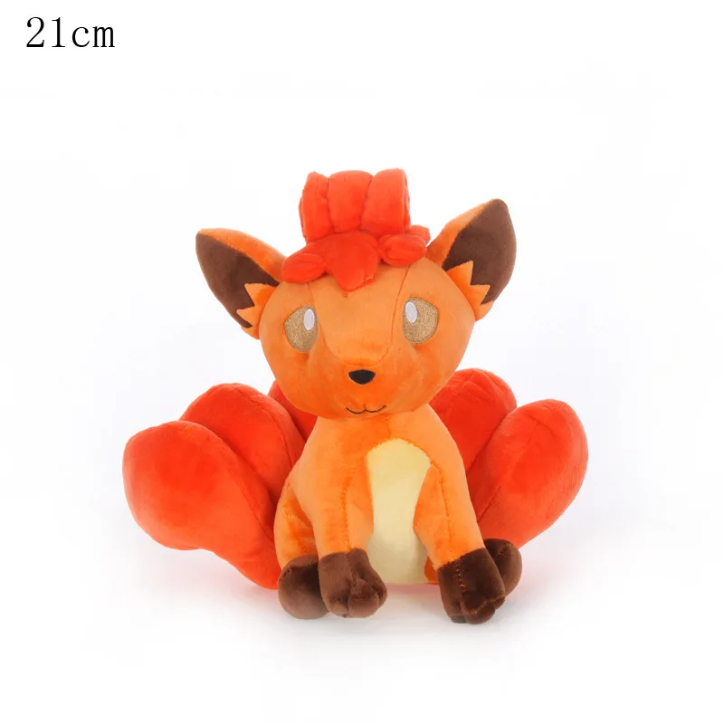 

10Pcs/Lot 21cm Vulpix Cute Game Anime Six-tailed Soft Stuffed Plush Doll for Children Kid Gift Toy