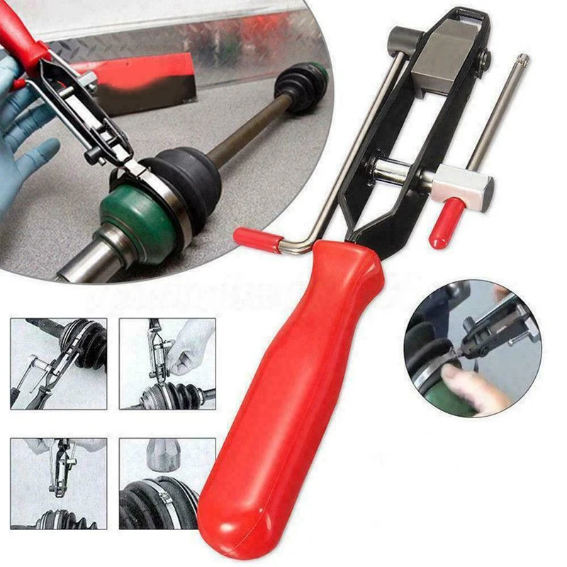 

1Pcs Boot Clamp Plier Car Drive Shaft Axle Tool CV Joint Boot Clamps Crimping Pliers Multi Tool