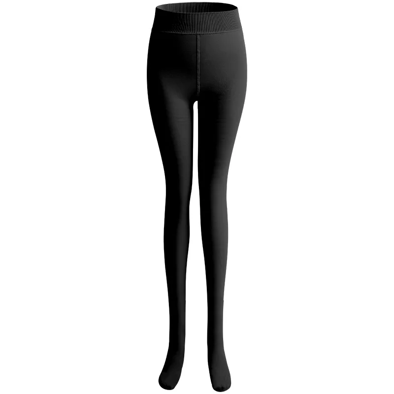 971 Black2 LANGSHA Winter Warm Leggings Women Casual Thicken Velvet Warm Good Elastic Slimming Seamless Leggings Solid Women's Warm Pants - Цвет: 971 Black2