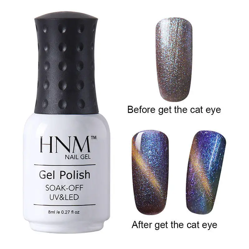 HNM 3D металлический хамелеоновый Гель-лак для ногтей с эффектом кошачий глаз