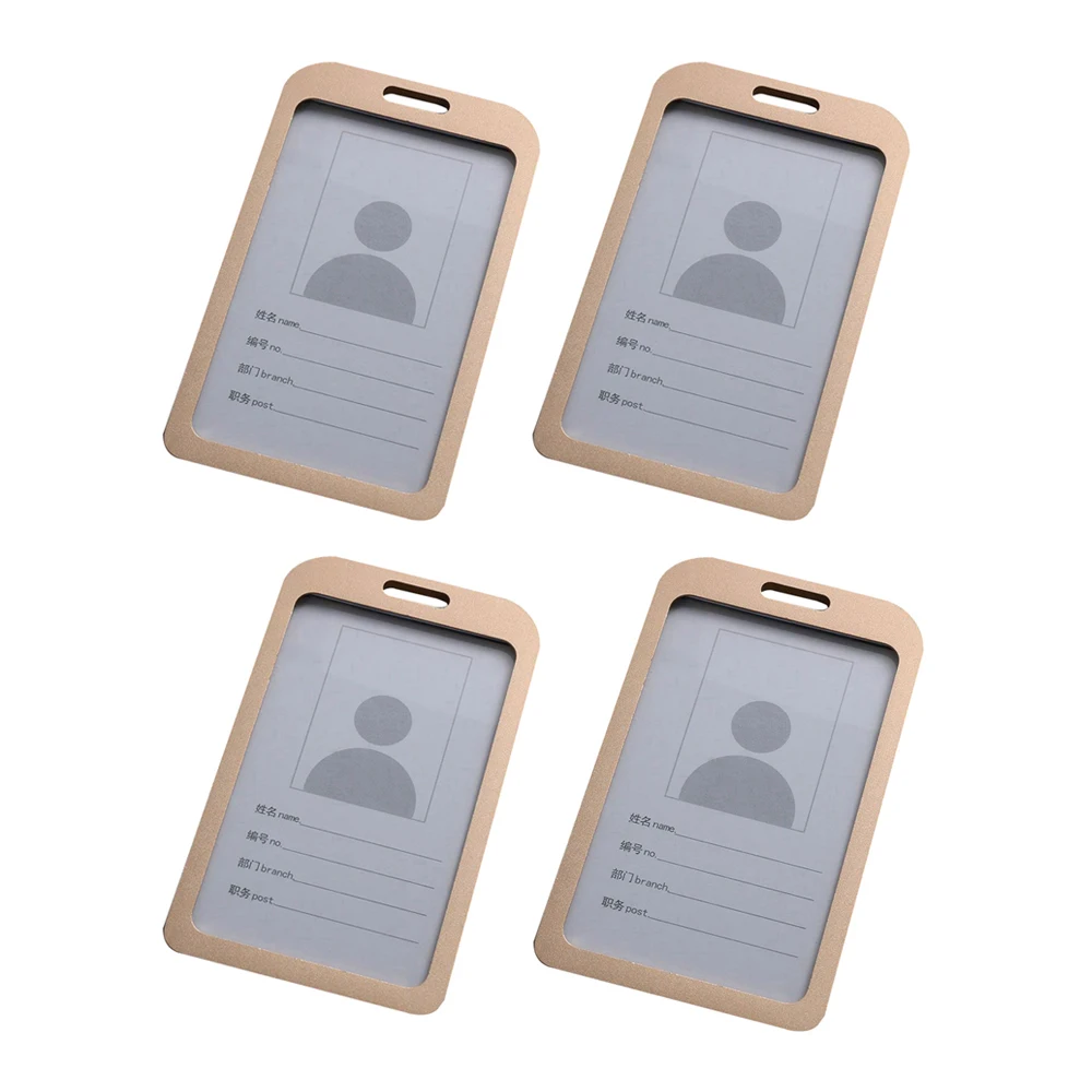 Металлический держатель для удостоверения личности с ремешком рабочих карт