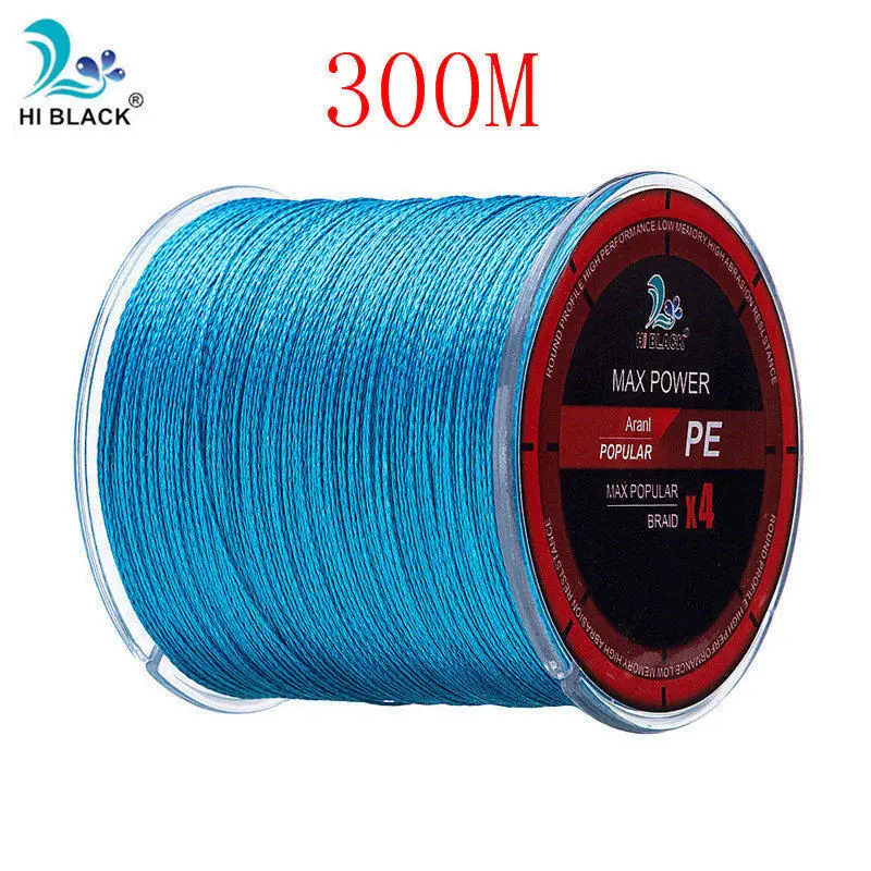 Blue 300m Новинка m500m1000m 4 нити Япония многофиламентная PE плетеная леска 8 фунтов до 80 фунтов жесткая и прочная леска - Цвет: Blue 300m