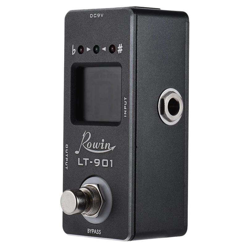 Rowin Lt 901 гитарный тюнер педаль эффектов мини хроматический настоящий обход ЖК
