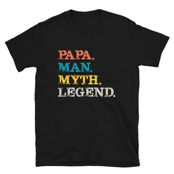 

Papa Man Myth Legend Shirt For Mens Dad Father T-Shirt