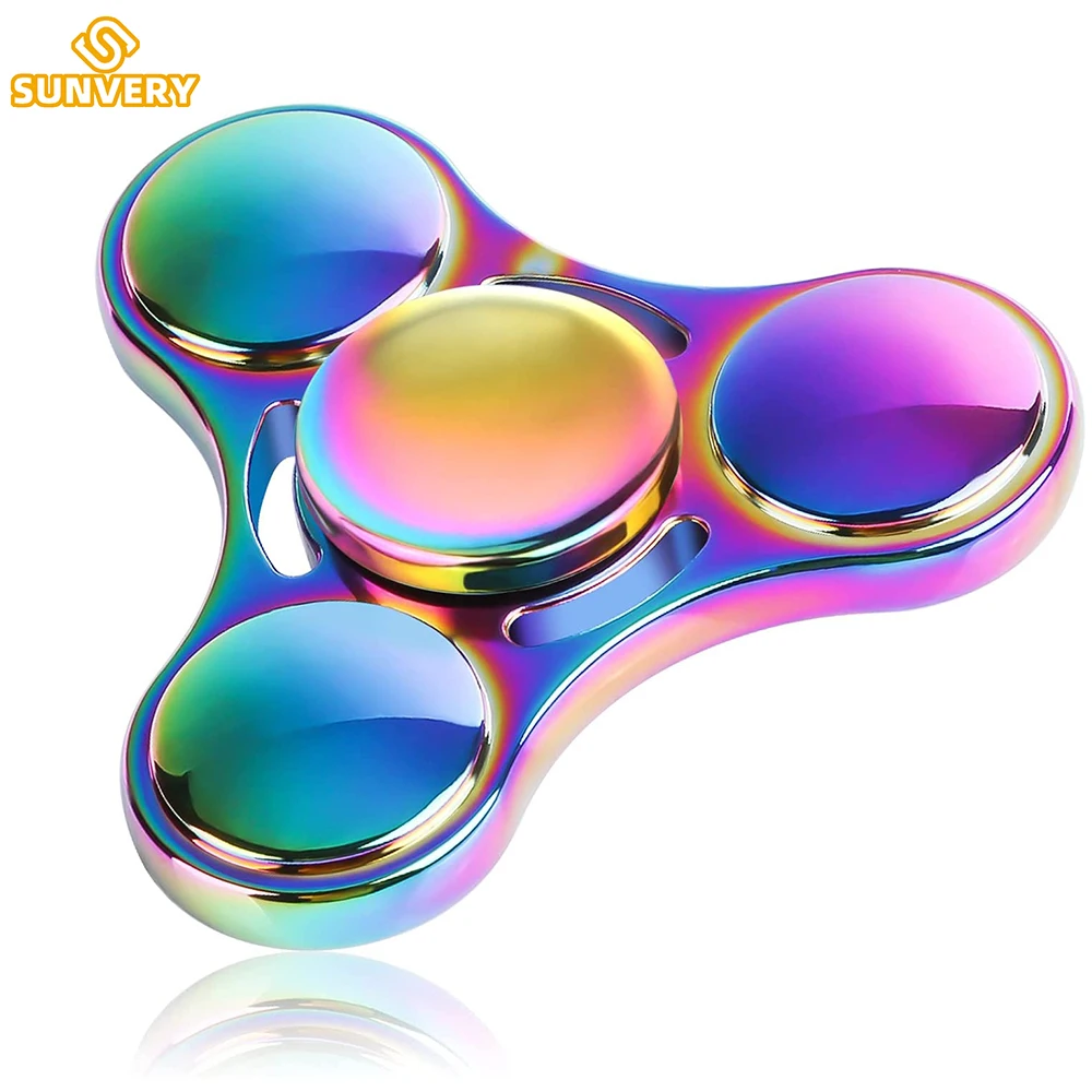 

Top Fidget Spinner Toy Durable Stainless Steel Bearing High Speed Spins Precision Metal Hand Spinner EDC ADHD Killing Time Toys