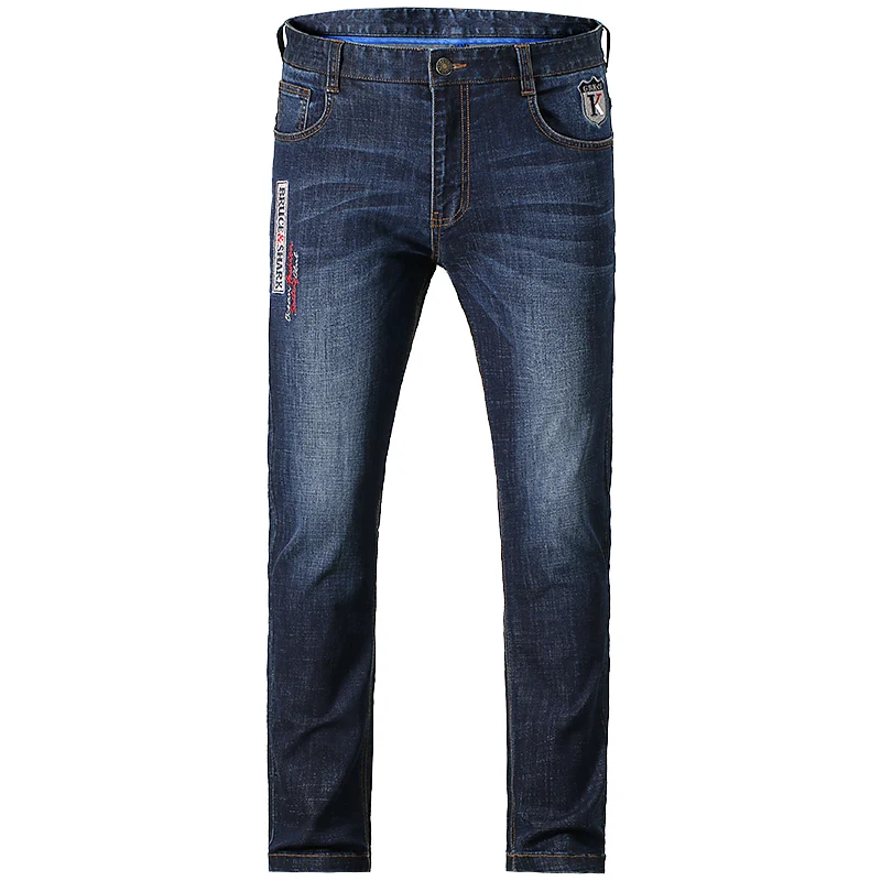 Bruce&Shark New Summer Men Jeans Stretch Cotton Straight Style Casual  Fashion Denim Jeans men's pants Super Quality big size 42