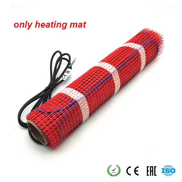 Only mat Minco Heat 20 м x 50 см электрическая напольная плитка с подогревом, Wi-Fi термостат для подогрева пола теплая подстилка - Цвет: Only mat