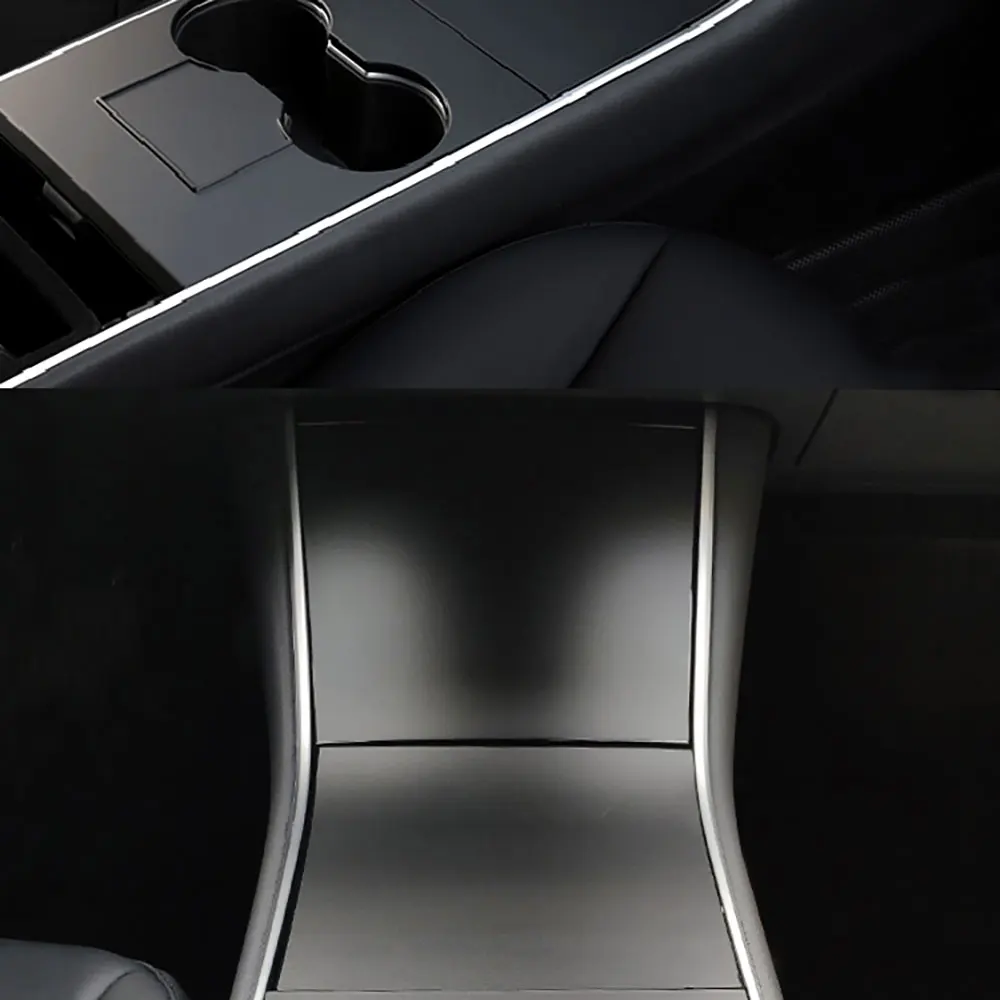 Матовая черная центральная консоль подстаканник панель Крышка отделка для Tesla