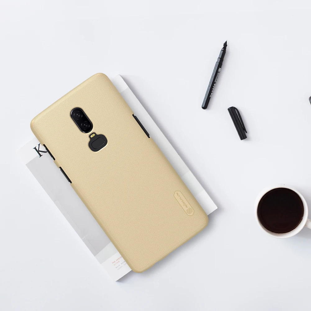 Для Oneplus 6 чехол матовый чехол NILLKIN для Oneplus 6 Чехол твердый пластиковый чехол на заднюю панель для One plus 6 с подарком