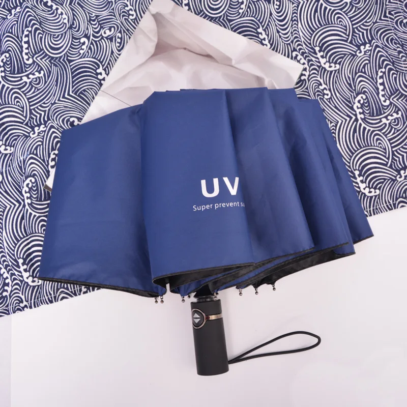 Солнечный зонт с черным покрытием защитой от ультрафиолетового излучения