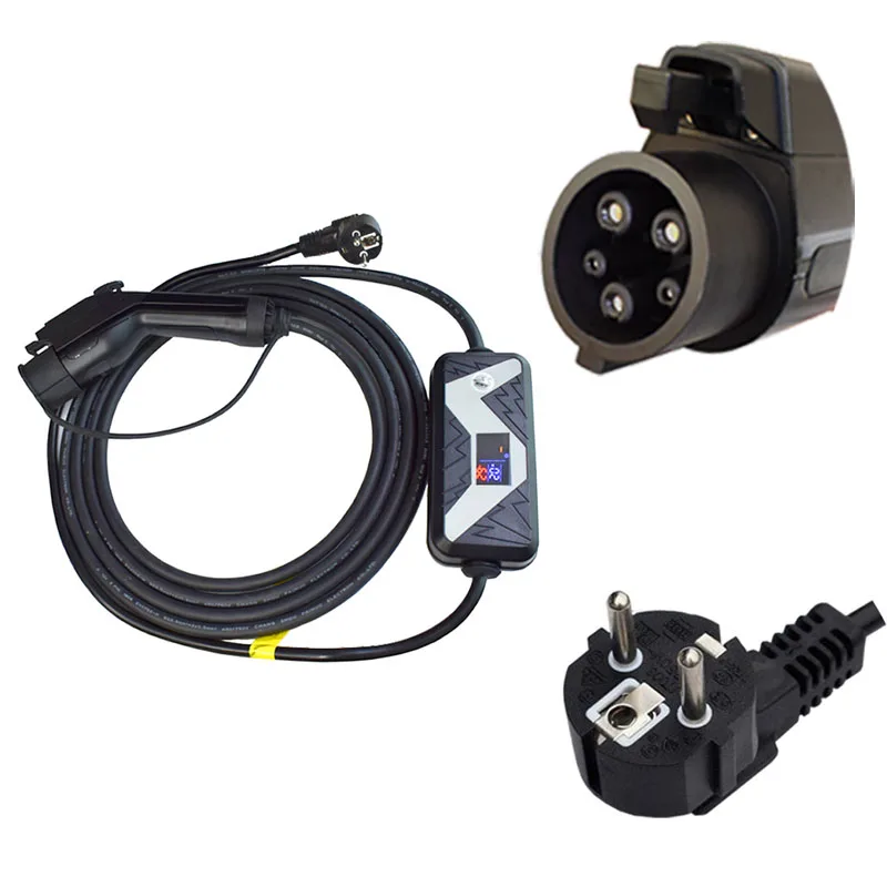 EV зарядный кабель автомобильное зарядное устройство домашнее портативное типа 1