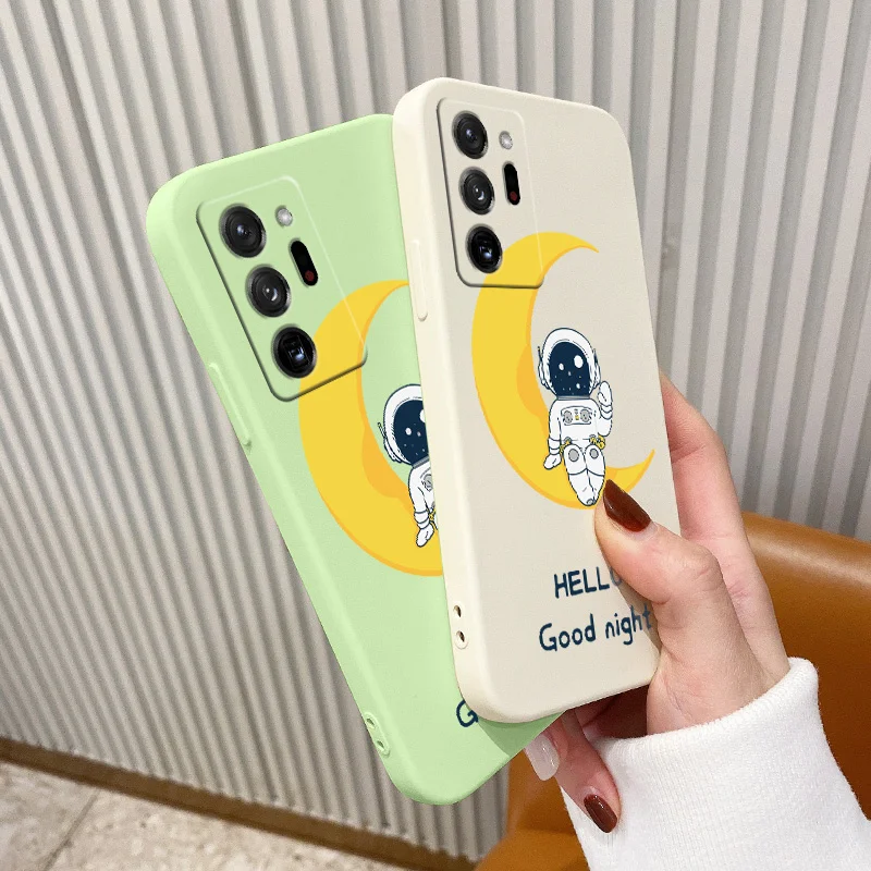 

Raised Hand Astronaut Soft Case For SamsungGalaxy A72 A52 A42 A32 A22 A21S A02S A12 A02 A71 A51 A41 A31 Shockproof Phone Cover