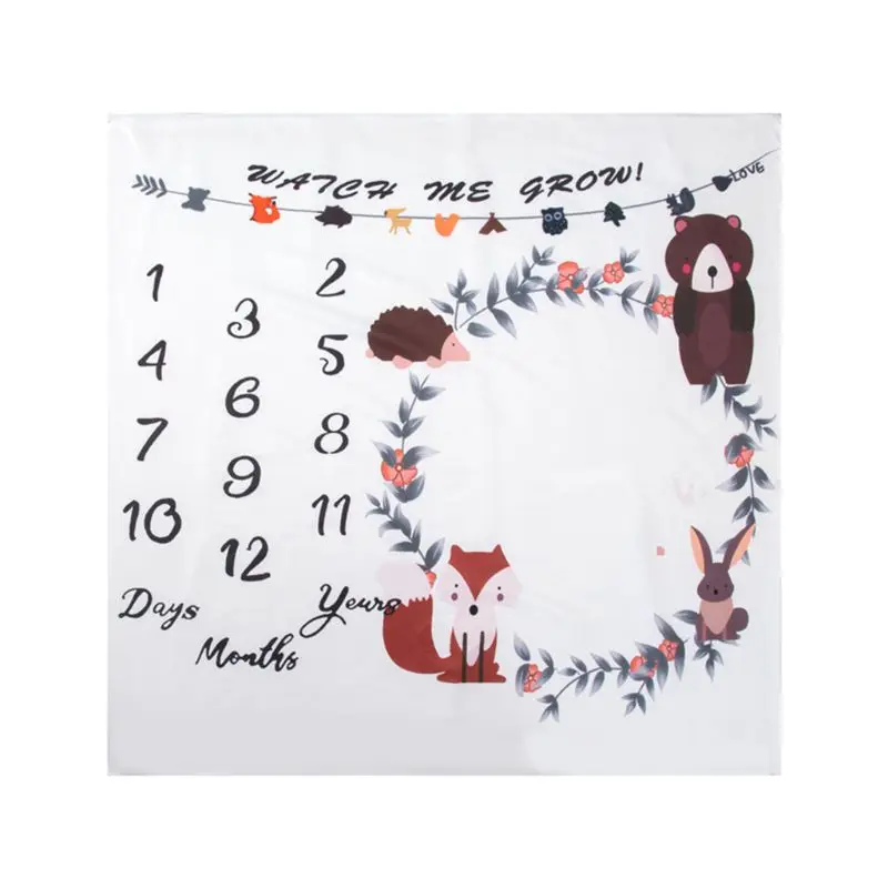 

Baby Milestone Blanket Newborn Photo Background Cloth Infants Photography Props