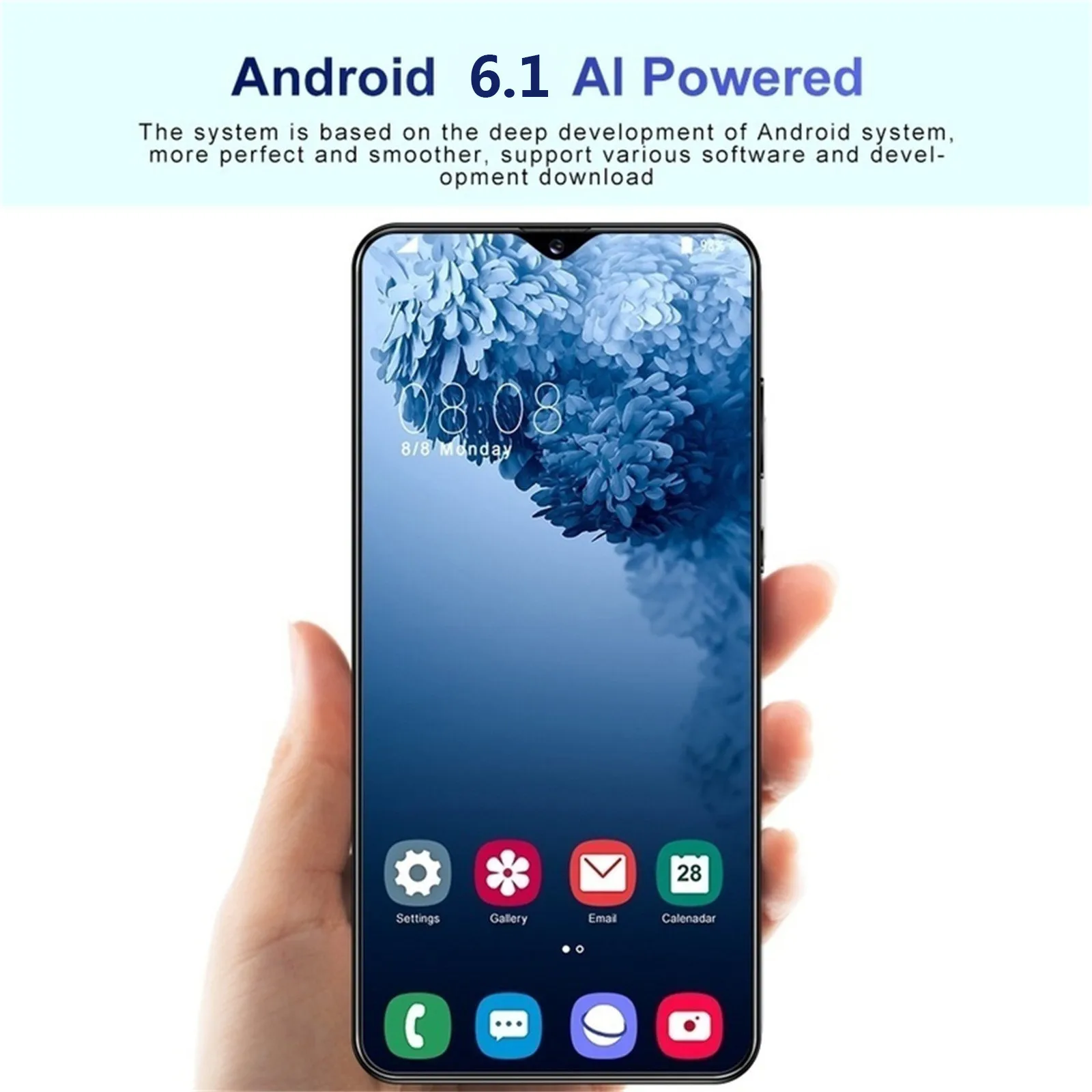 

2021 Smartphones On Android Cheap Free Shipping 6.3inch S30pro Smartphone 1+16g Water Drop Large Screen Face-recognition