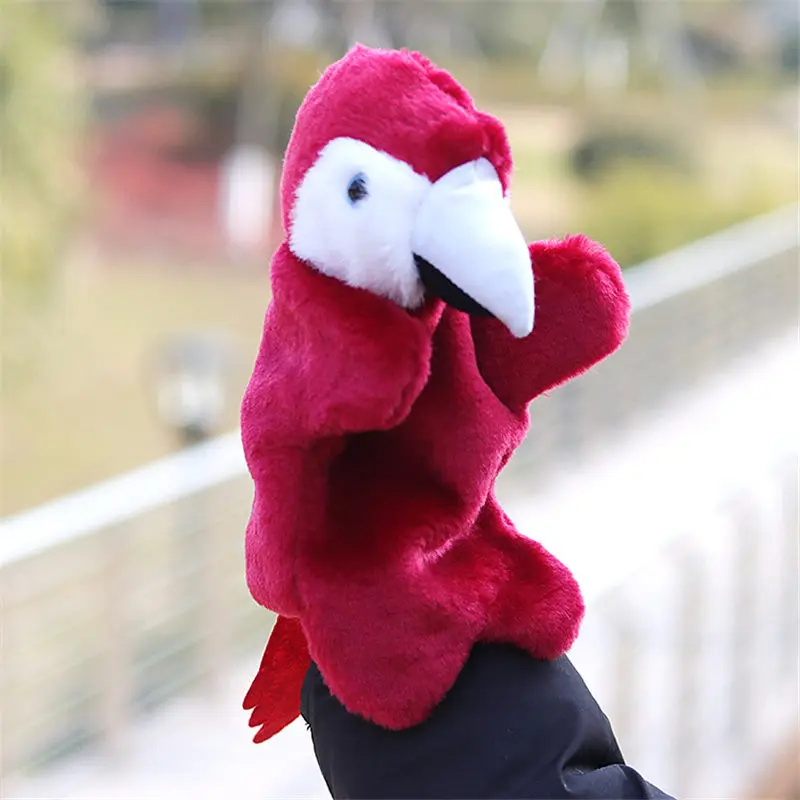 

Parrots Hand Puppet Animal Doll Toys Cartoon Funny Puppets Soft Plush Toy AN88