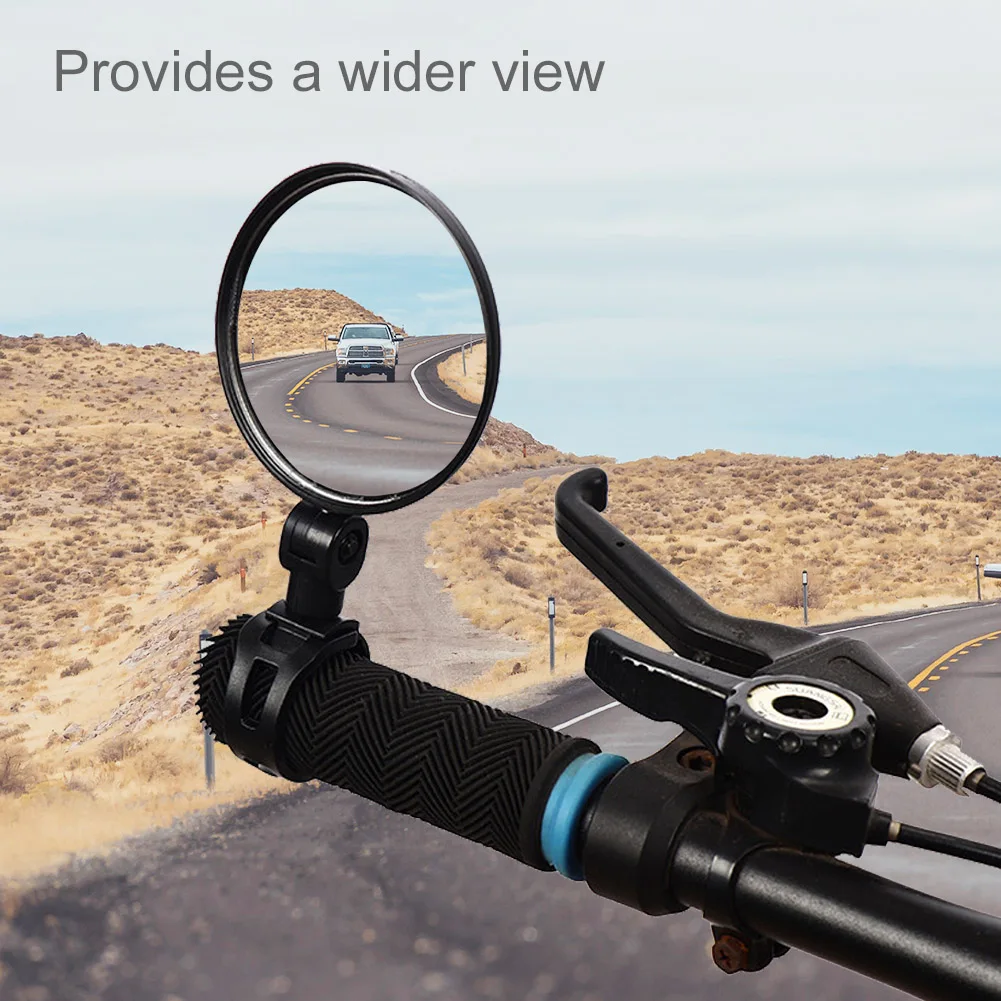 

Universal Adjustable Bicycle Rearview Safety Tool Handlebar Back Eye Cycling Rear View Mirror Accessorie Wide-angle Convex Mirro