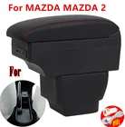 Подлокотник для Mazda 2DemioMazda2, версия skyфитнес, центральный контейнер для хранения, двухслойный, USB зарядка, автомобильные аксессуары