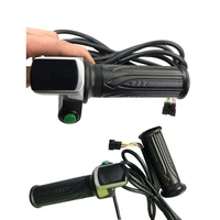 electric bicycle 122dx charge led display 6 wire controller turn handle bicycle throttle handle sm connector 6 core kt meter