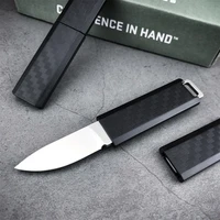 covert fixie scribe katana 2425 pocket fixed blade knife edc outdoor camping cutting multi tool glass reinforced nylon handle