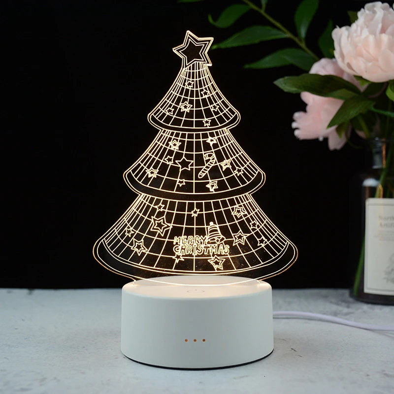 Светодиодный ночник 3d настольная лампа с замком обозрения башня детский подарок