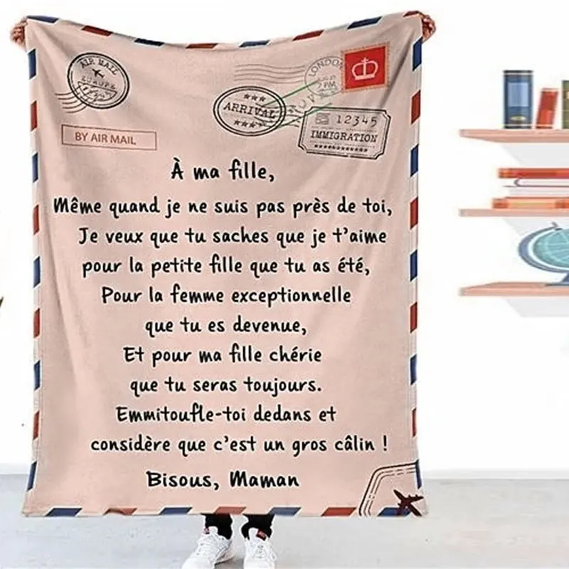 

Premium Blanket to My Daughter Son Durable High Quality Comfortable for Home Textiles Dreamlike Gift Blanket New