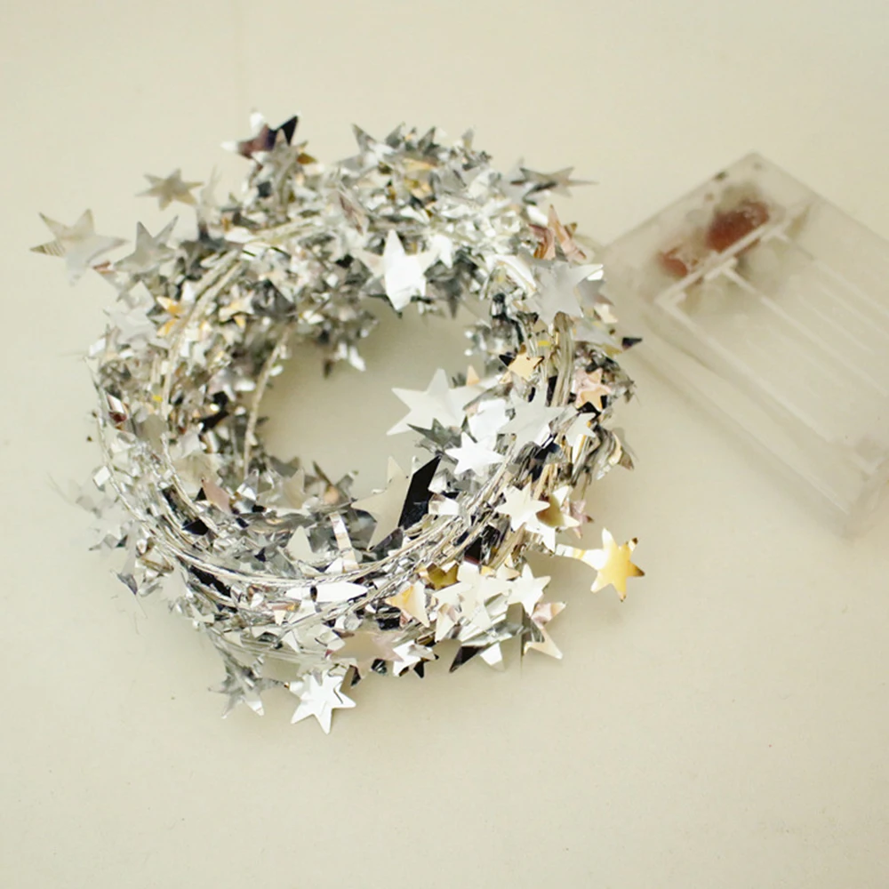 

2m 20leds Christmas Star Ball LED Light Fairy Lighting Strings Holiday Party Wedding Romantic Gift Festival Garden Decoration