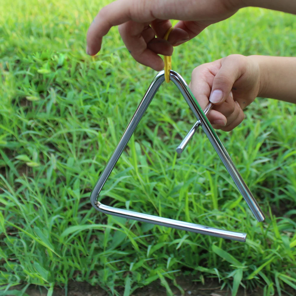 Детский треугольный стальной ударный музыкальный инструмент обучающая игрушка