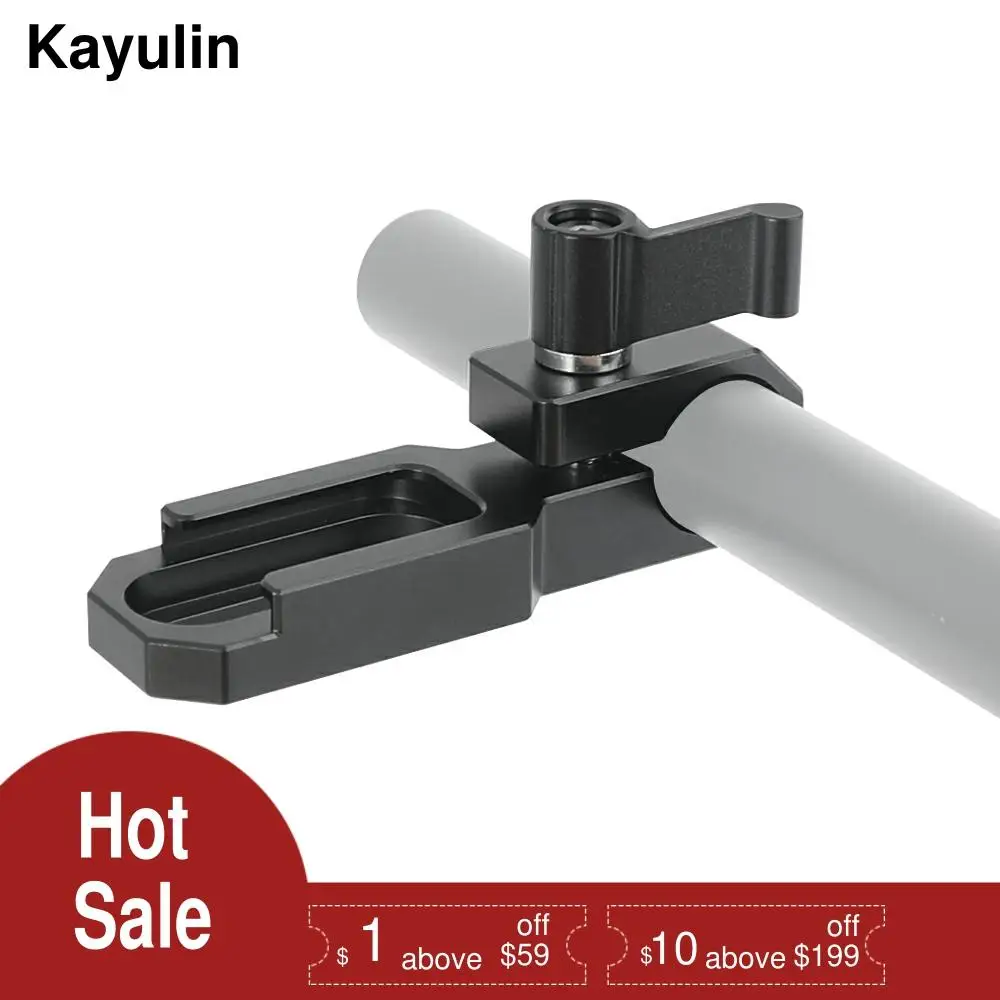 Kayulin Single 15 мм стержневой зажим с холодным башмаком (Black Wingnut)|Аксессуары для