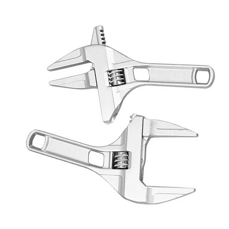 

16-68mm Aluminium Alloy Snap Short Shank Key Nut Adjustable Spanner Multifunction Repair Tools Mini Universal Home Large Opening