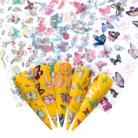 butterfly flower designs mixed designs nail art transfer sticker starry paper adhesive floral prints nail art decor tip
