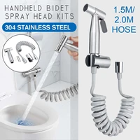 plastic handheld portable diaper bidet set shattaf sprayer toilet shower head nozzle with hose home bathroom accessories