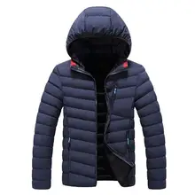 2021 New Winter Men Warm Coats Winter Jacket Men Long Sleeve Padded Thick Jackets Parka Slim Fit