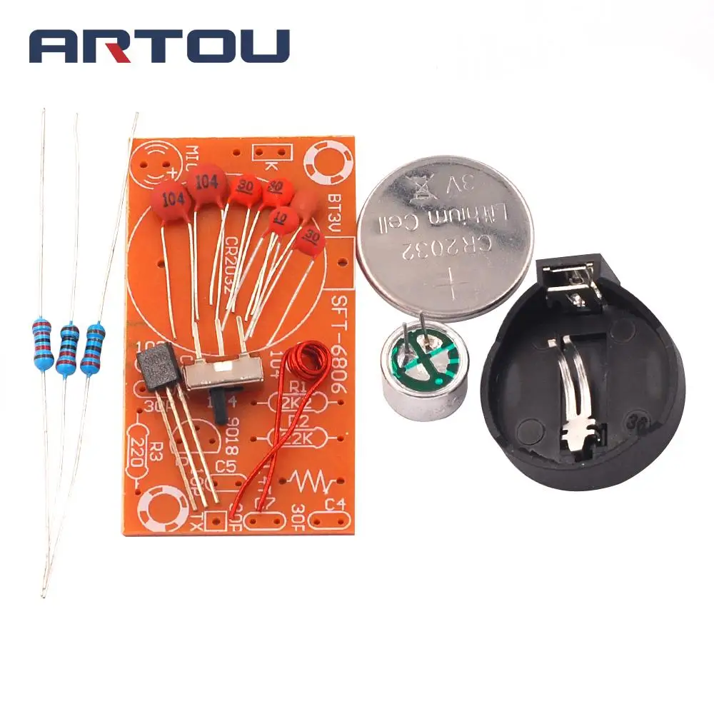 Простой комплект для электронных тренировок запчасти микрофона FM передатчик