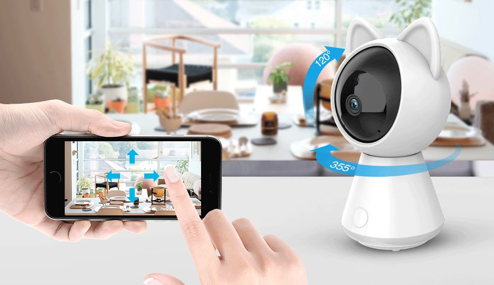 IP-камера INQMEGA 1080P HD облачная с поддержкой Wi-Fi и функцией автослежения |