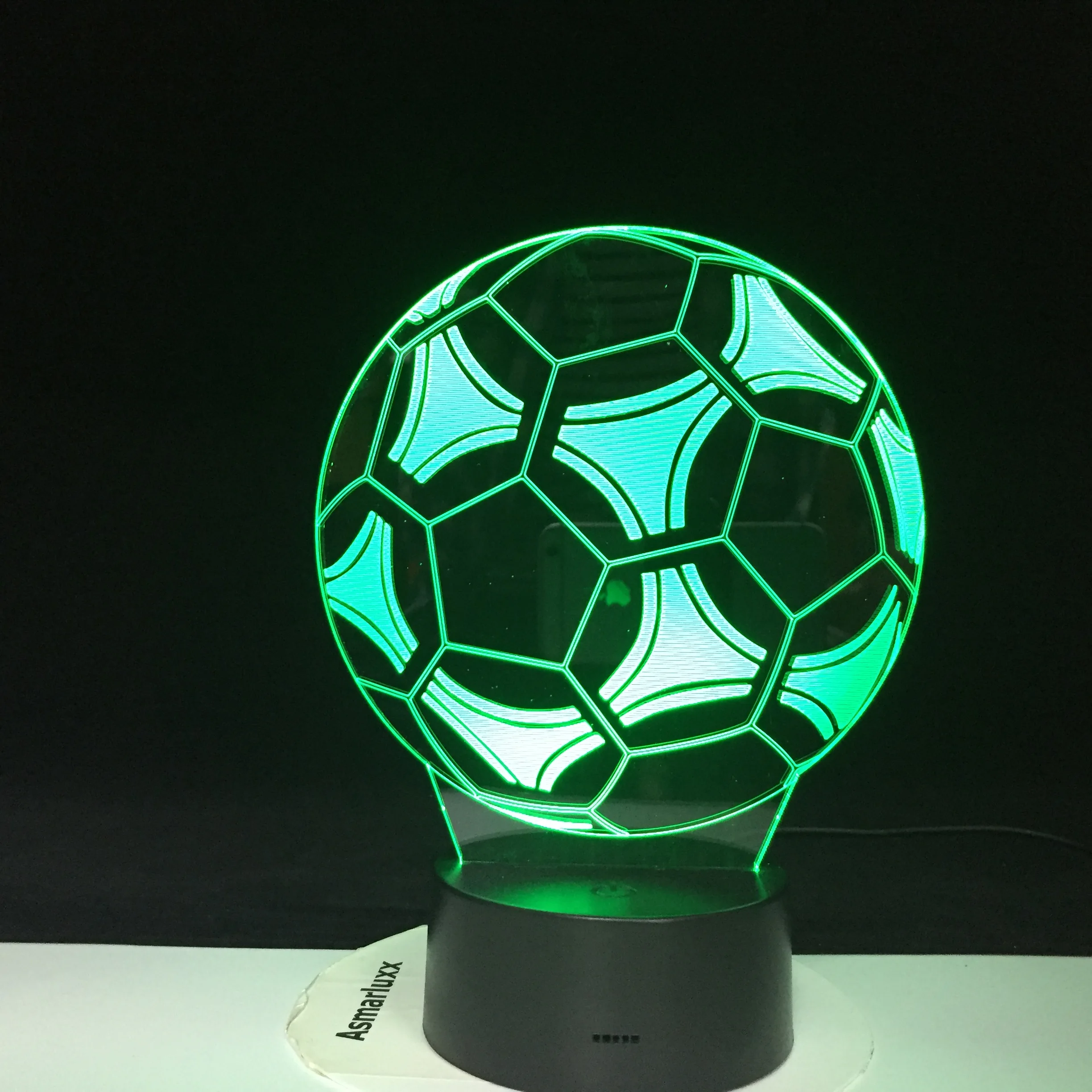 3D лампа с эффектом визусветильник для футбола ночная сенсорным выключателем 7